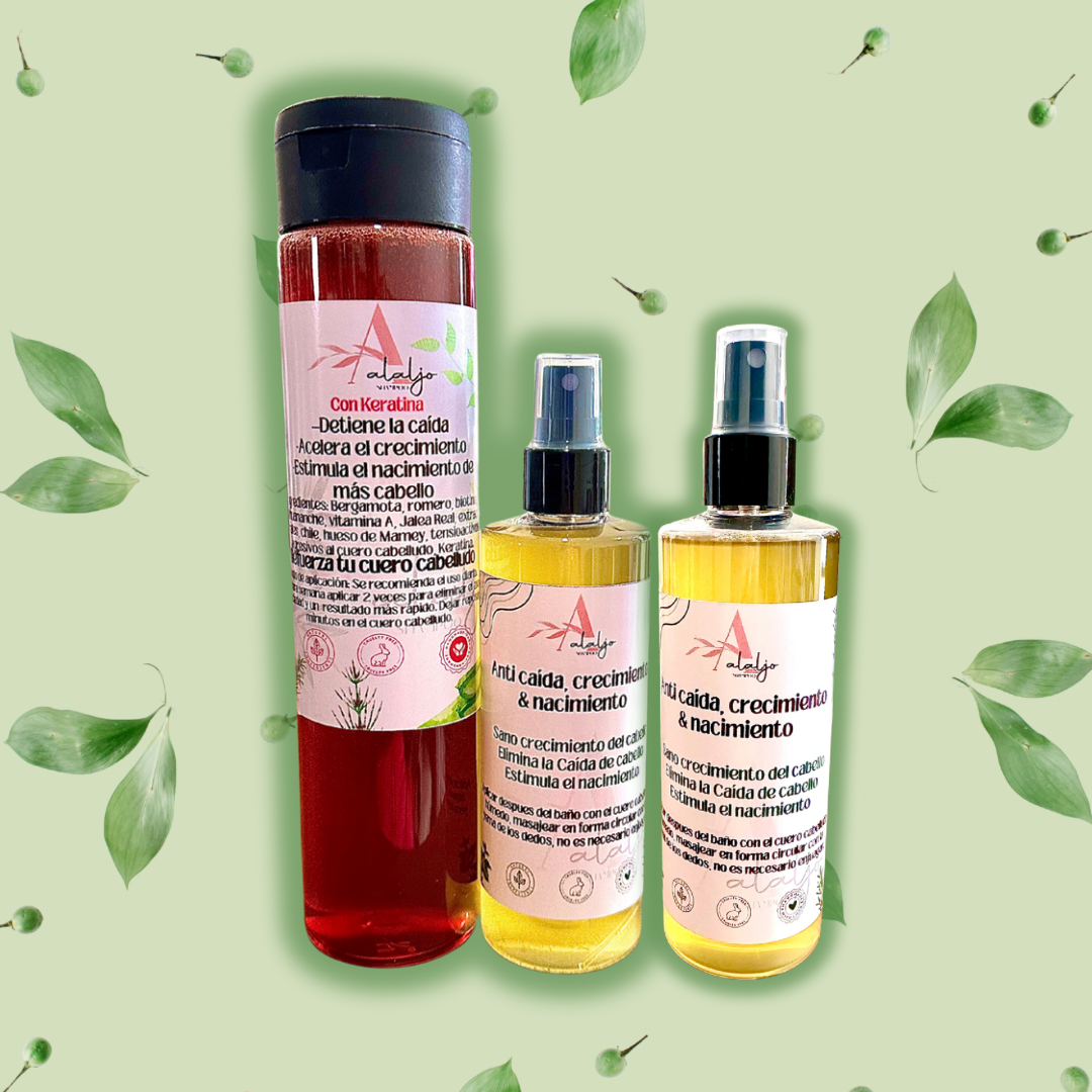 1 shampoo y 2 tónicos